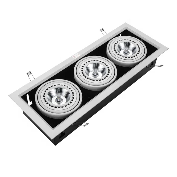 
AR111 COB 30w recessed led grille lighting 85-265v 2400lm led panel light 