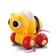 2024 Kids new soft rubber animal rubber car toy fun sensory cartoon inertia mini rubber car toy
