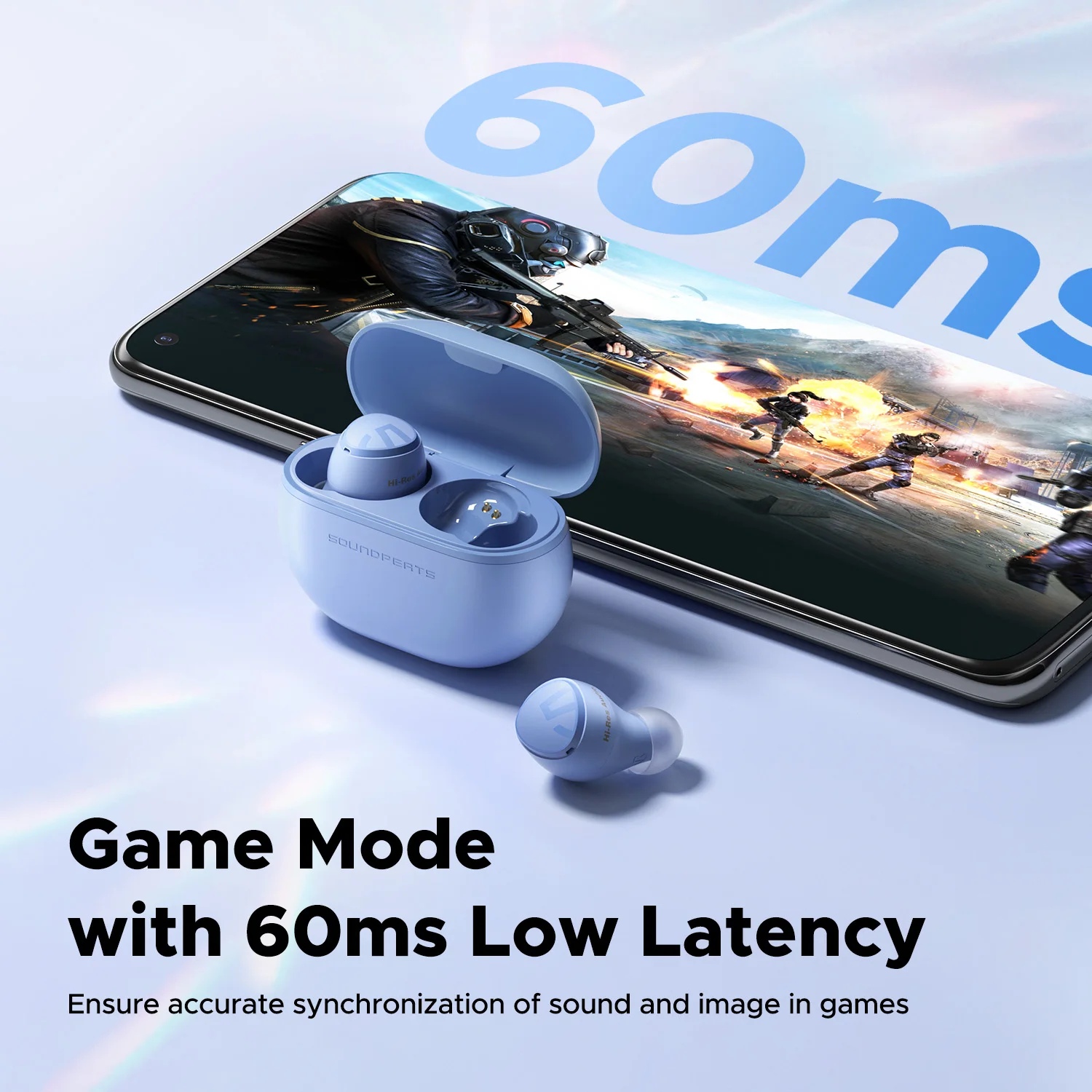 SoundPEATS Mini HS 2023 New Hi-res TWS bt5.3 Wireless Earbuds with LDAC audio Mini True Wireless Earphone & Headphone for Call