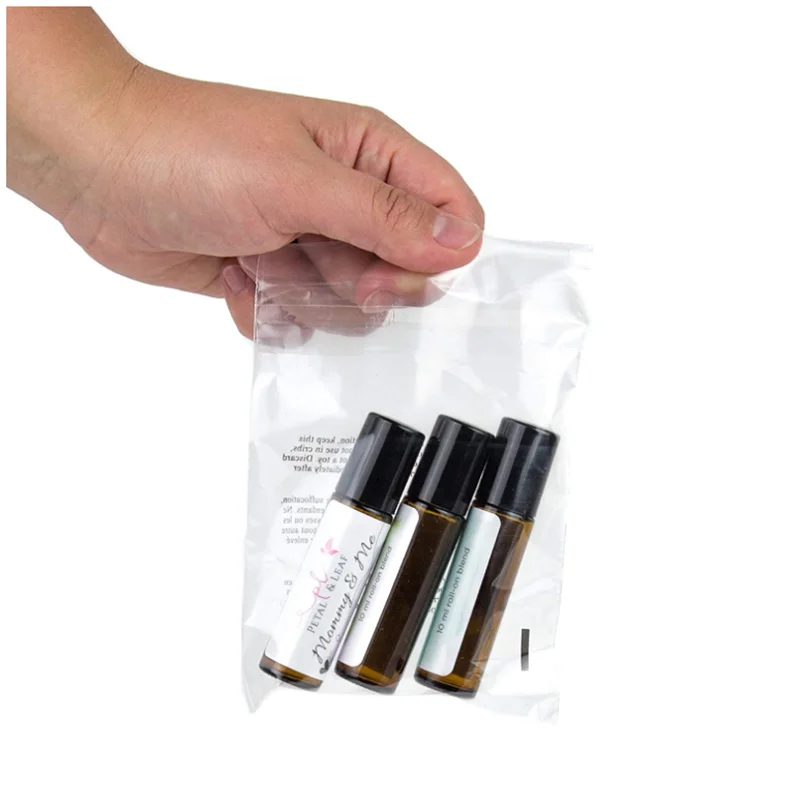 6 x 9 &8 x 10 & 9 x 12 inch Clear Polyethylene Plastic Suffocation Warning Polybag for clothes packing