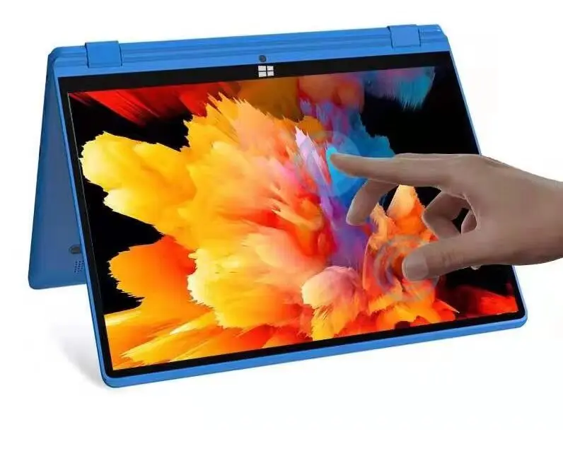 360 Degree Rotary Touch Screen Laptop 13.3 Inch Laptop DDR4 12GB Notebook Computer Student Laptop With Fingerprint Unlock