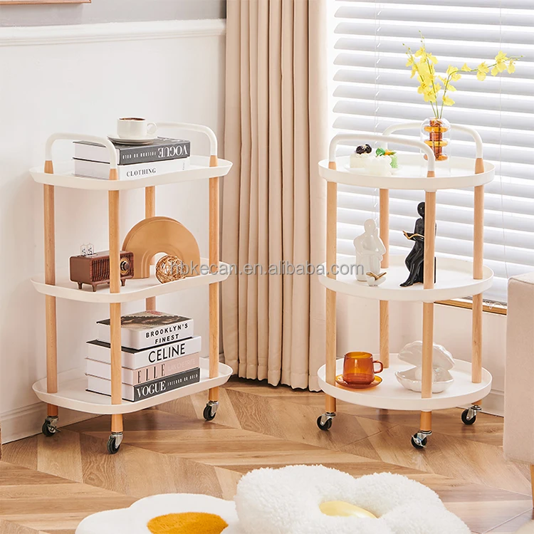 High cost performance Metal 360 Degree Rotating Storage Rack Home Kitchen Wheels 3 Tier Hair Salon Trolley
