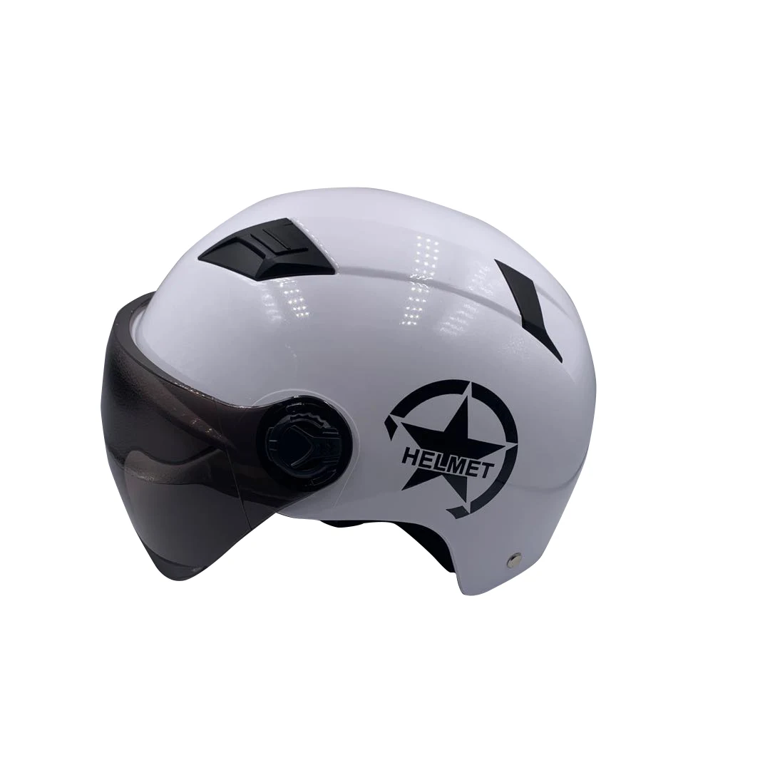 Custom Logo Design Helmets Open Face Bike Scooter Motorcycle Harley Half Helmet
