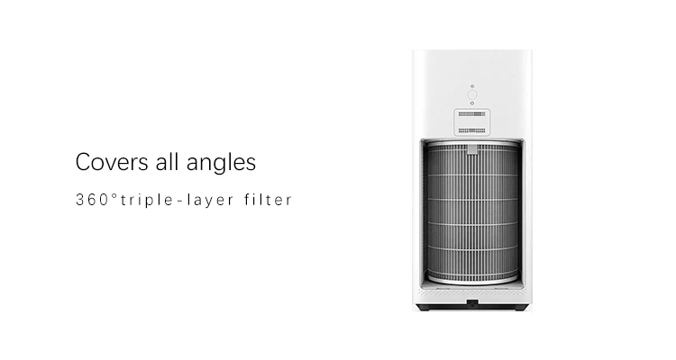 Global Version Xiaomi Air Purifier with 2sH OLED Display Activated Carbon Air Filter, Xiaomi Mijia Air Purifier