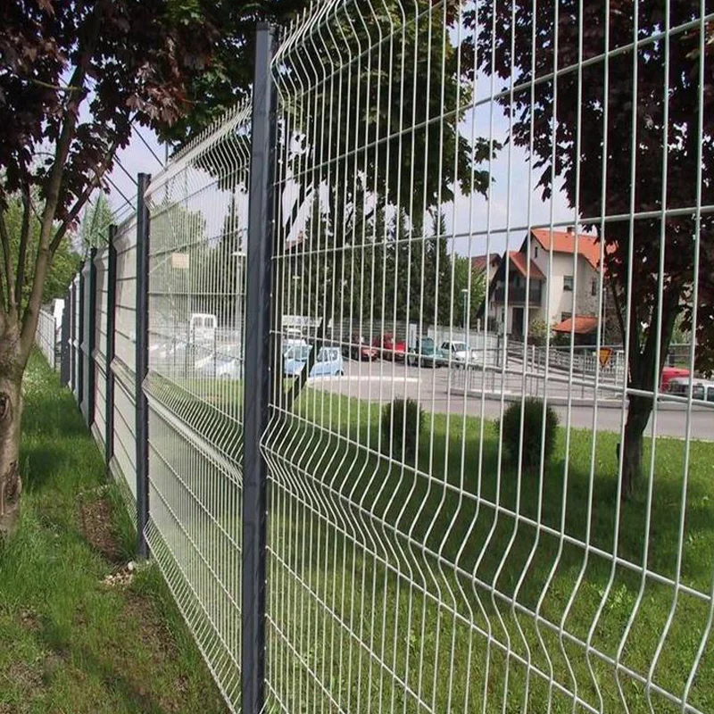Cheap price wire mesh pvc coated fence galvanized garden fence curve 3D welded wire mesh fence panel