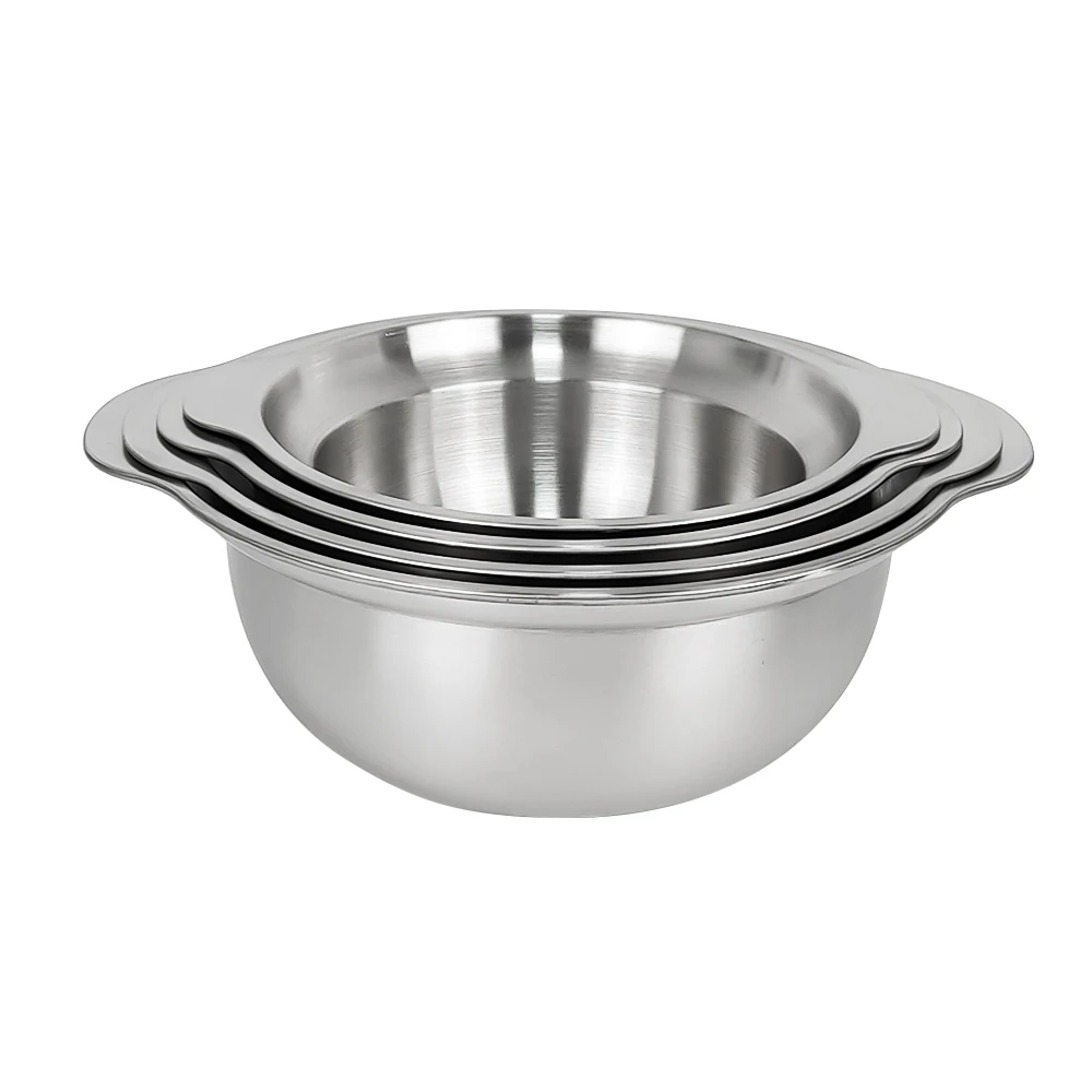 304 Stainless Steel Micro-Perforated Colander - Professional Strainer with Heavy Duty Handles Dishwasher Safe