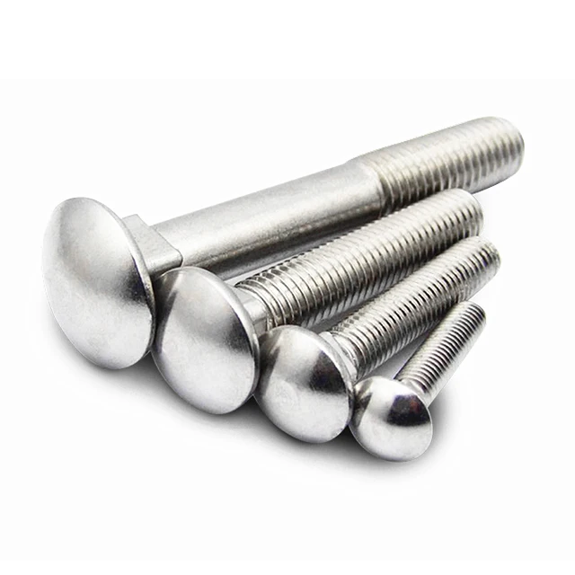 JR wholesale DIN603 round head square neck bolt carriage yellow zinc m10 carriage bolt