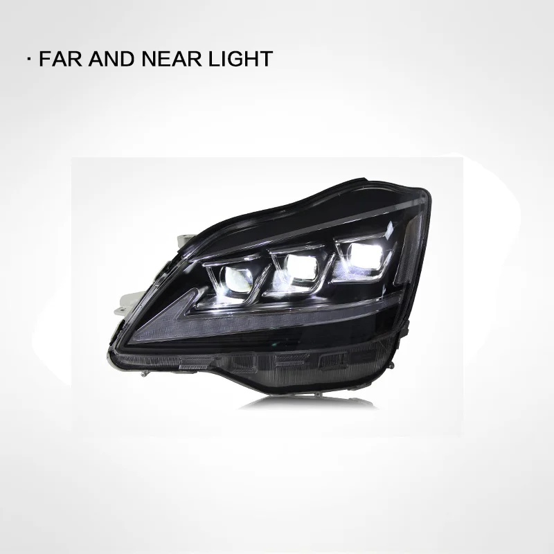 Full High Quality LED Three Eye Headlights For Toyota Crown 2003-2009 Car Headlamp LED Driving Lights Turn Signal Front Light