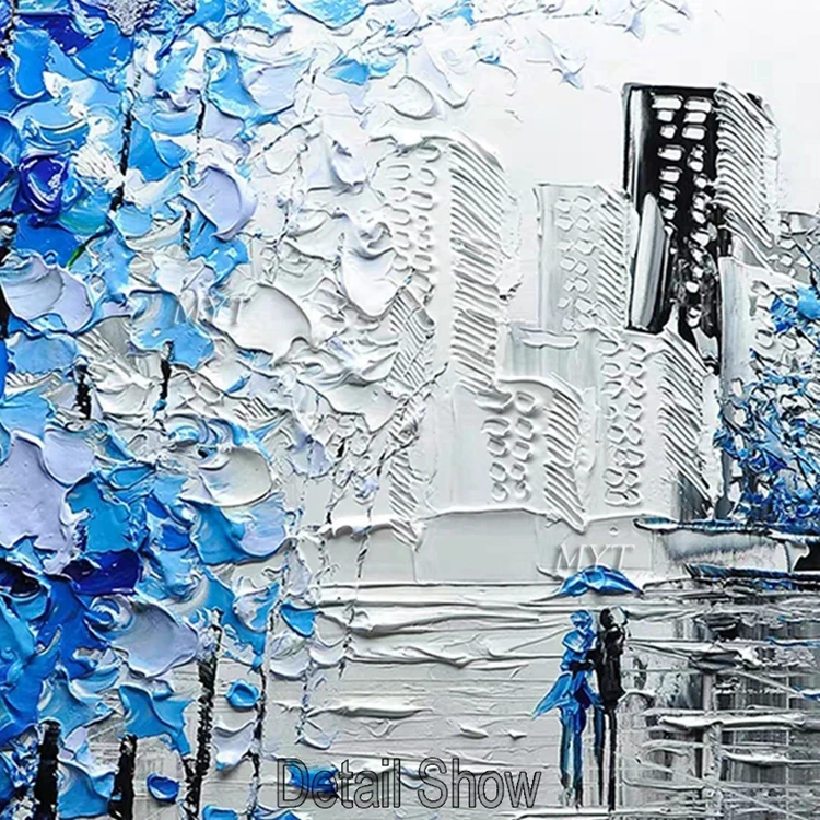 
Hand-painted Abstract 3D Thick Oil Painting Home Decoration Building Wall Art Drawing 