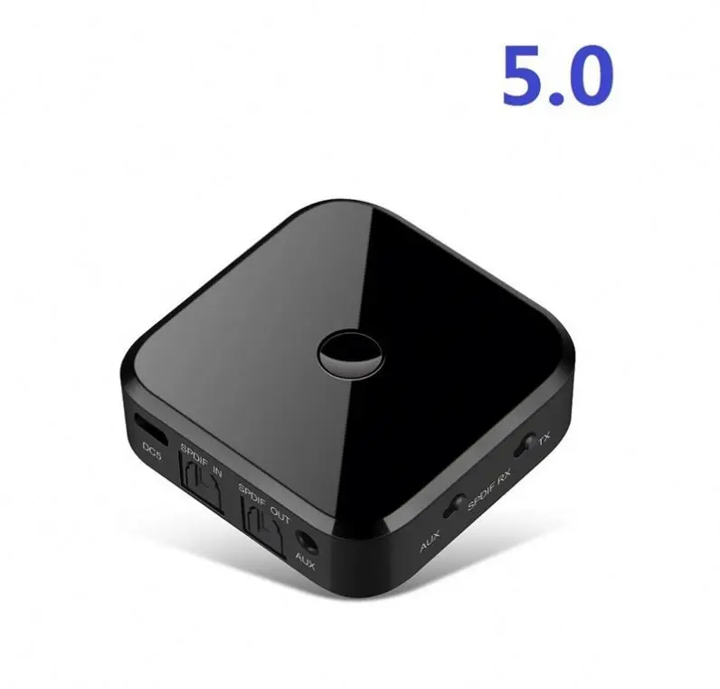 K383 RCA Audio Signal Receiver APTX LL 3.5mm 3.5 AUX Jack Music Wireless Adapter With Mic NFC For Car TV Speakers Auto ON/OFF