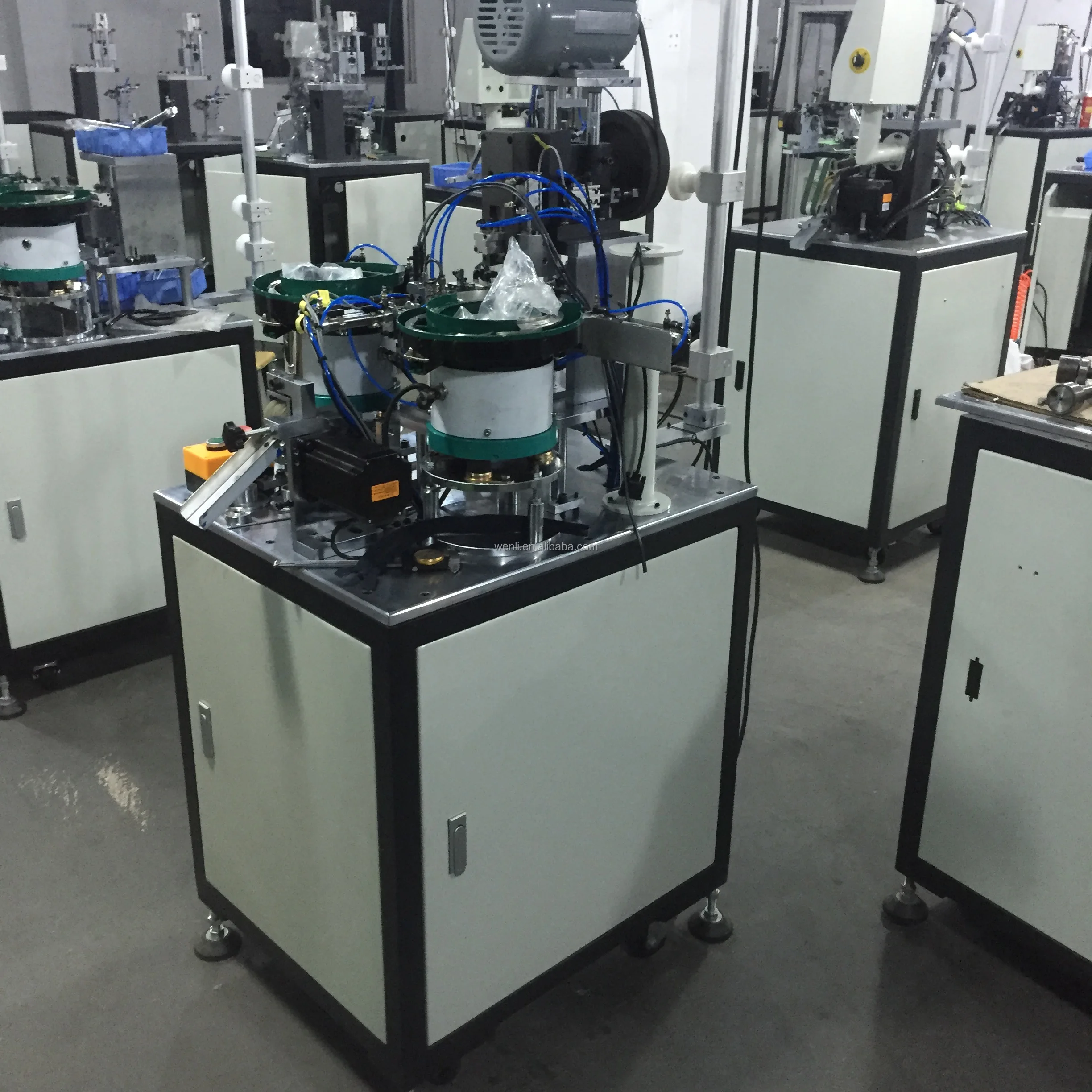 Zipper auto pin & box fixing machine