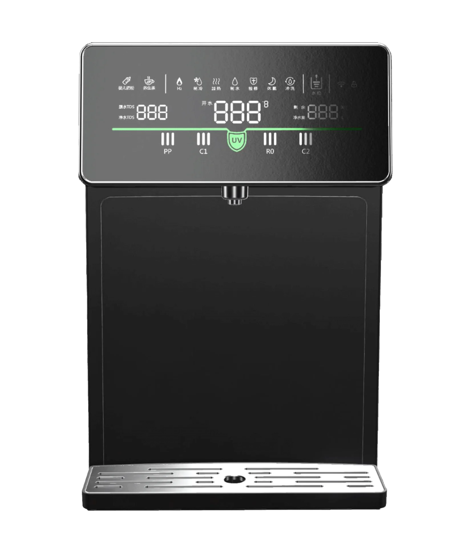 Hot and Cold Water Dispenser with Reverse Osmosis Water Filter Counter Top Electric Powered for Household Hotel Use Hot Sale