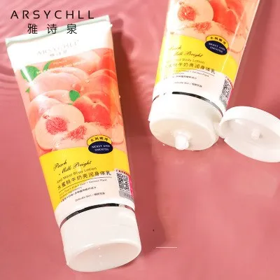 RTS Fragrance Reduce Dry Fine Lines  Moisture And Skin Whitening Peach Milk Body Lotion