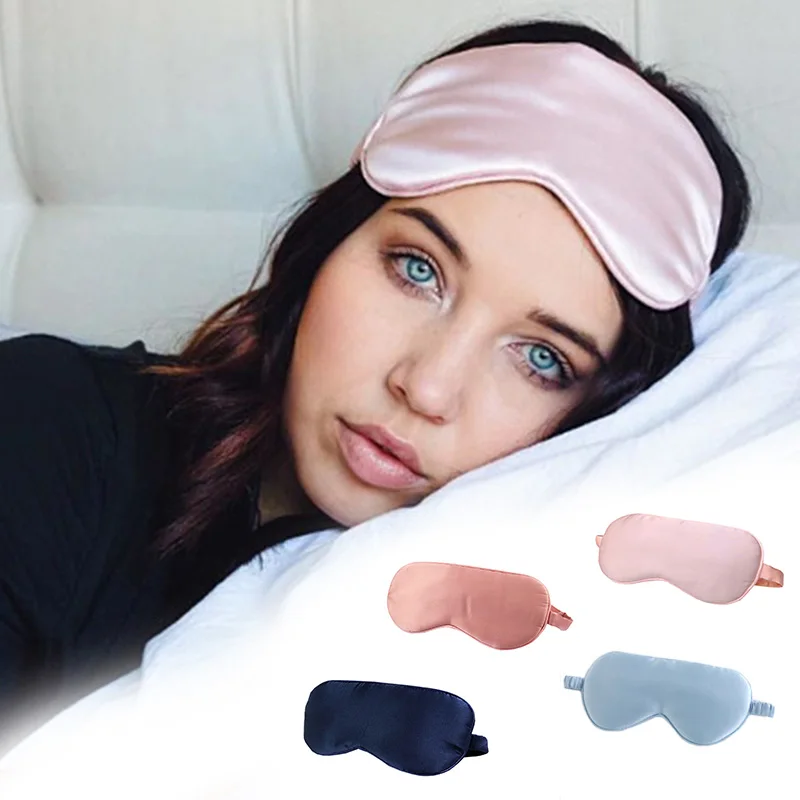 Шелковая маска для глаз, мягкая маска для сна, повязка на глаза, лидер продаж