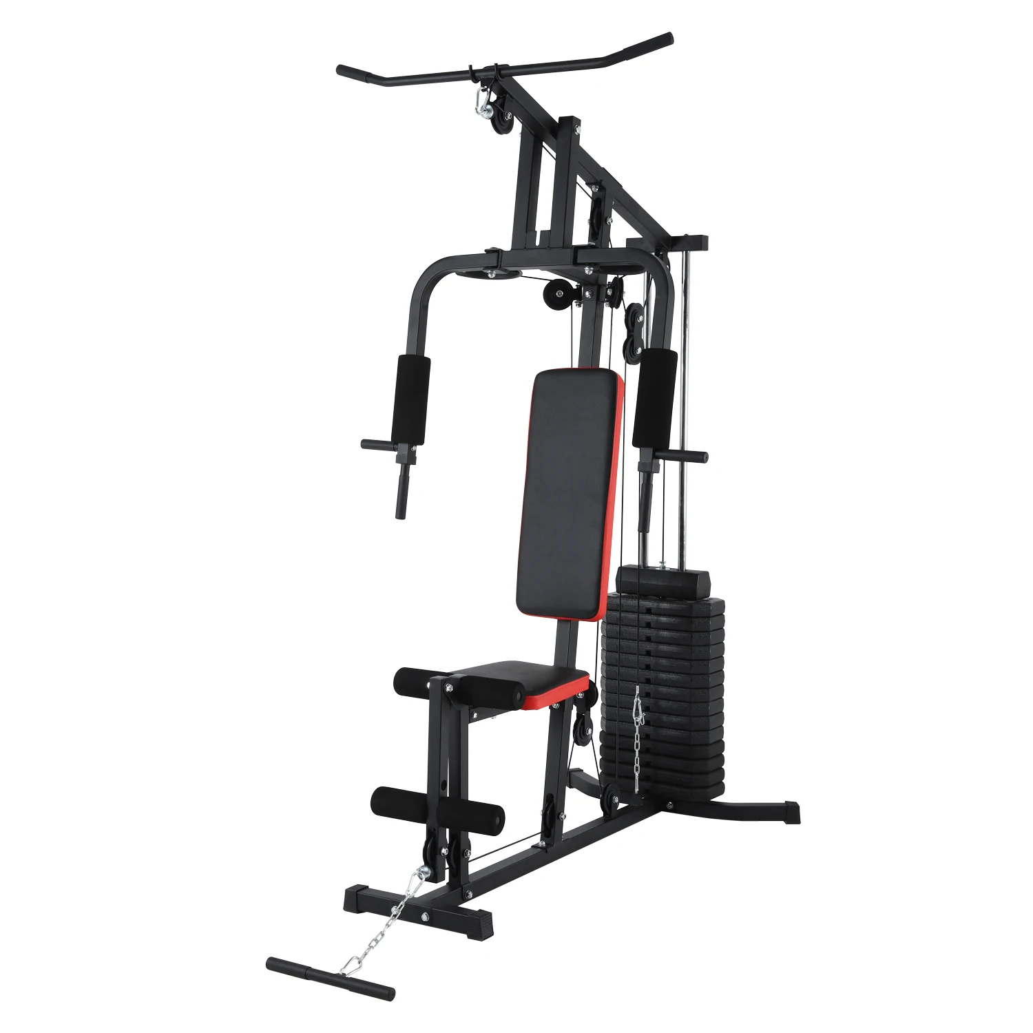 Multifunctional Gym Equipment Foldable Adjustable ABS Squat Rack Bench Press Station Strength Training Bodybuilding Exercises