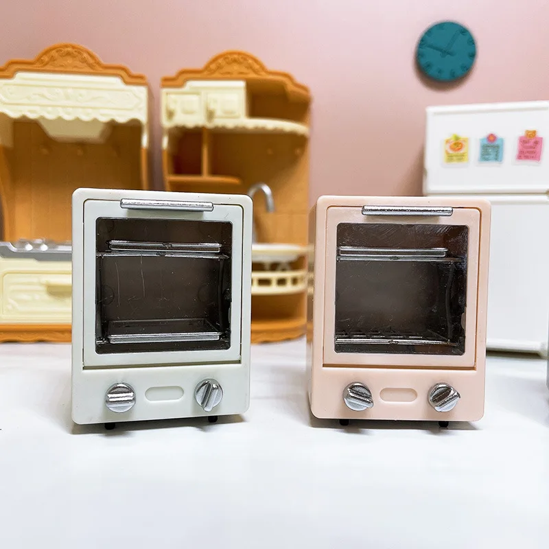 1:12 Doll House Kitchen Miniature Food Play Model European Style Kitchen Furniture Vertical Electric Oven