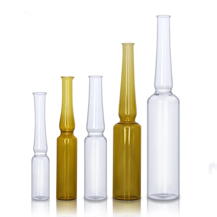 Ampoule Amber clear 1ml 2ml 3ml 5ml 10ml 20ml Glass Bottle High Quality Cosmetic Ampoule with Screen Printing