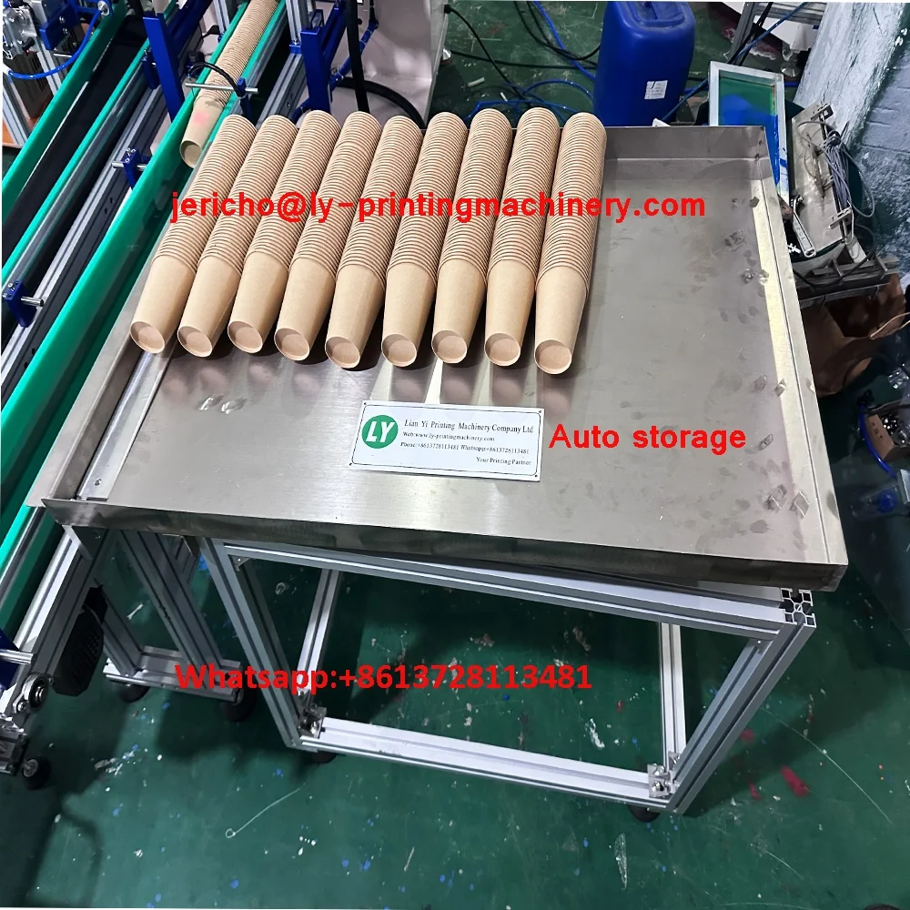 Paper cup design auto screen printing machine coffee cup brand full auto screen printing machine