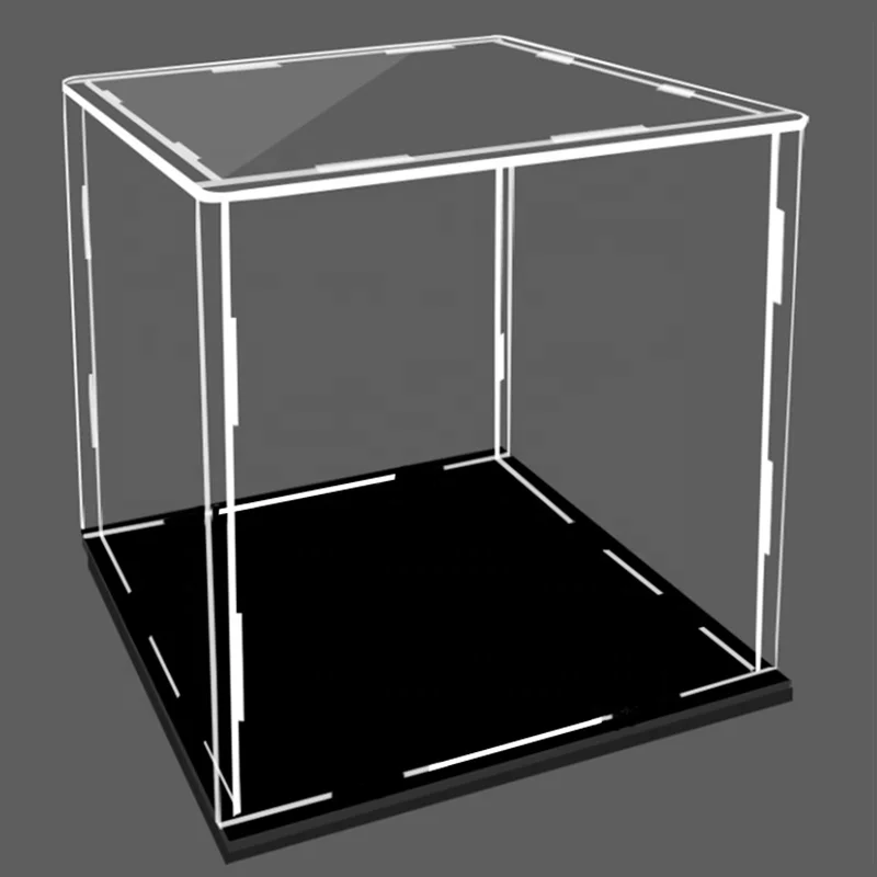 Acrylic Display Box exhibition uv blocking Dustproof uv resistant custom modern Showcase for Figures Car Model Collection