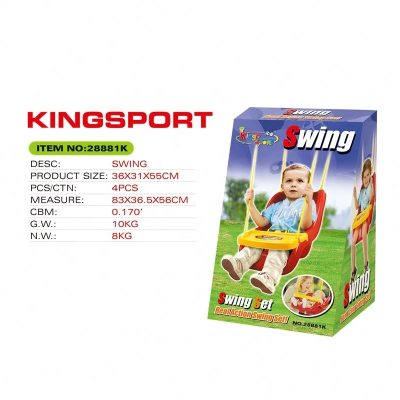 Hot Sale Hanging Swing Chair Set With Rope Game Toys Patio Swings For Kids