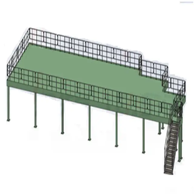 Склад мезонин напольная платформа стеллажная система
