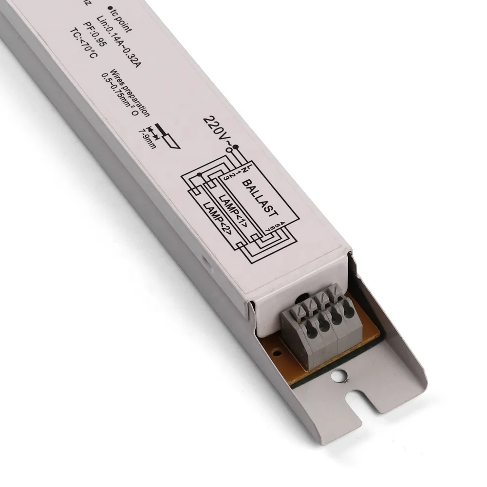  220-240V AC 2x15W 2x18W 2x20W 2x30W 2x36W 2x40W 2x55W 2x58W Напряжение T8 uv флуоресцентная лампа lifht спрятанный электронный
