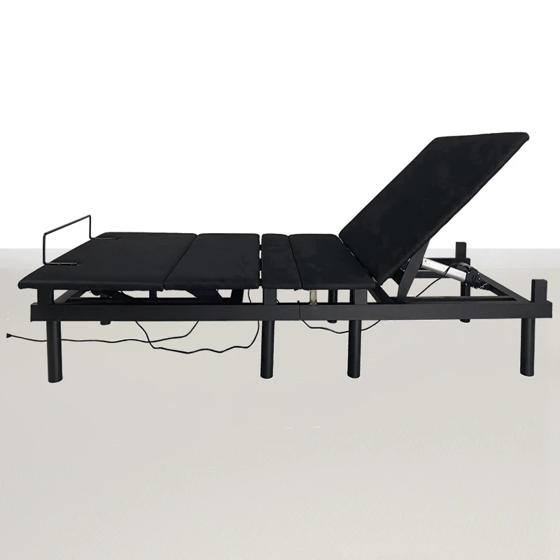 Adjustable Bed Frame Twin XL Ergonomic Power Bed Base Comfort Upholstered Smart Bed with wooden board No Tools Required