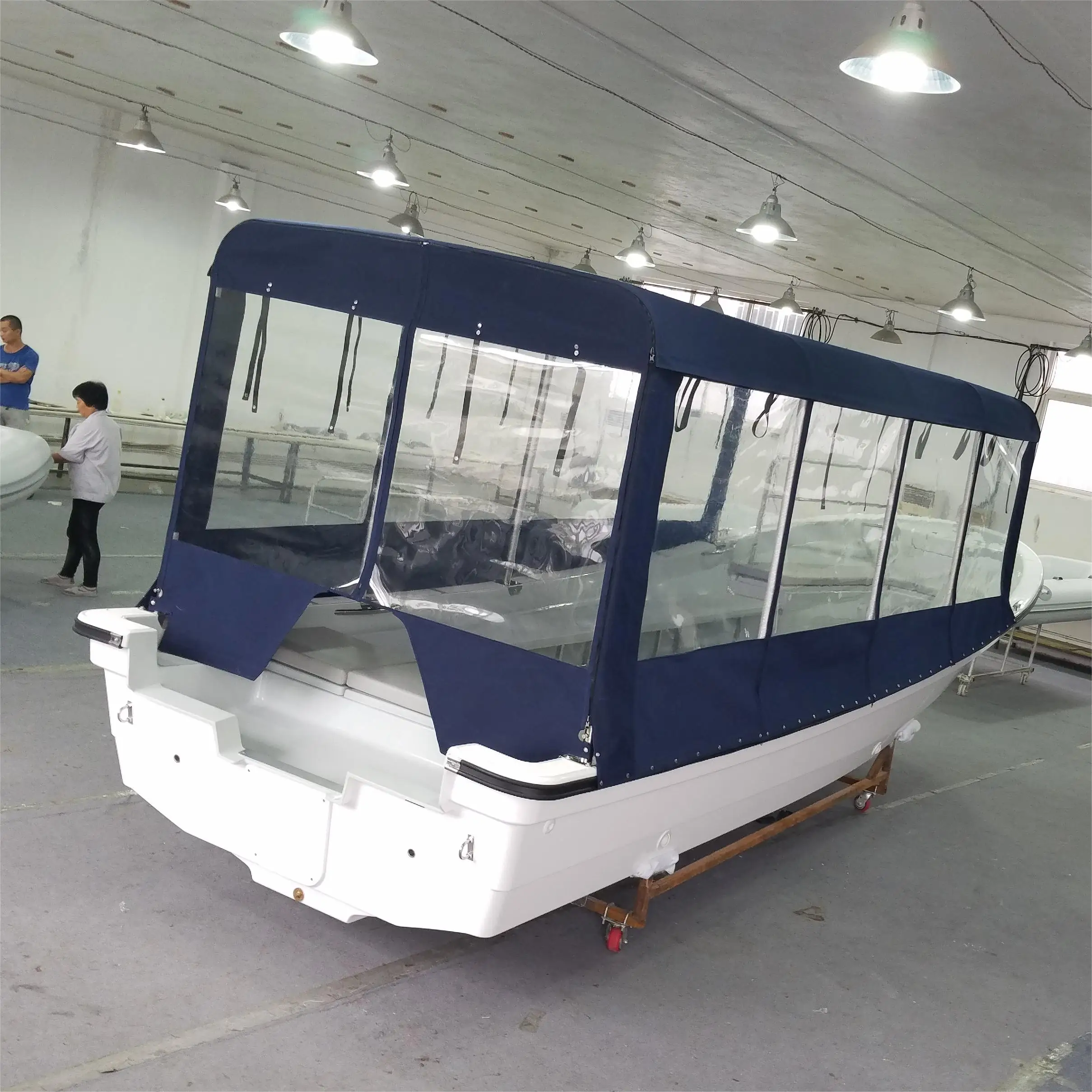 Liya 25ft CE passenger panga boats fiberglass fishing boat with deep v hull