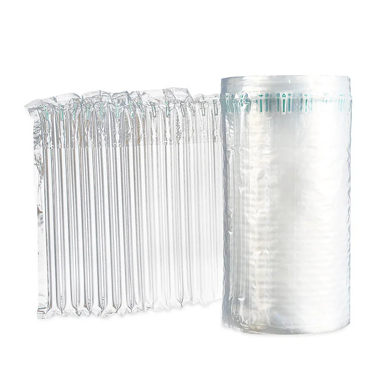 New Transparent Plastic Packing Fruit Milk Powder Bubble Inflatable Post Air Column Bags for Protective Shipping Wine Bottles