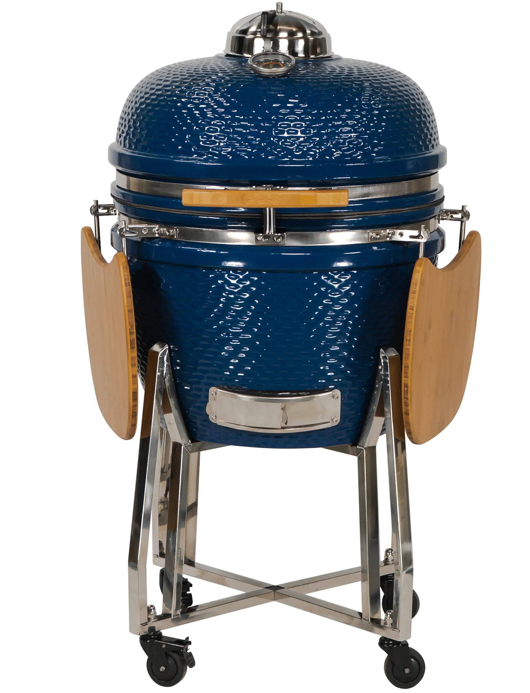 2023 New Design Wholesale Garden Black Red Egg Shape Kamado bbq Ceramic 22 Inch Grill