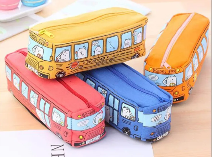 
2020 new design carton cute pencil cases car pencil box for kids 