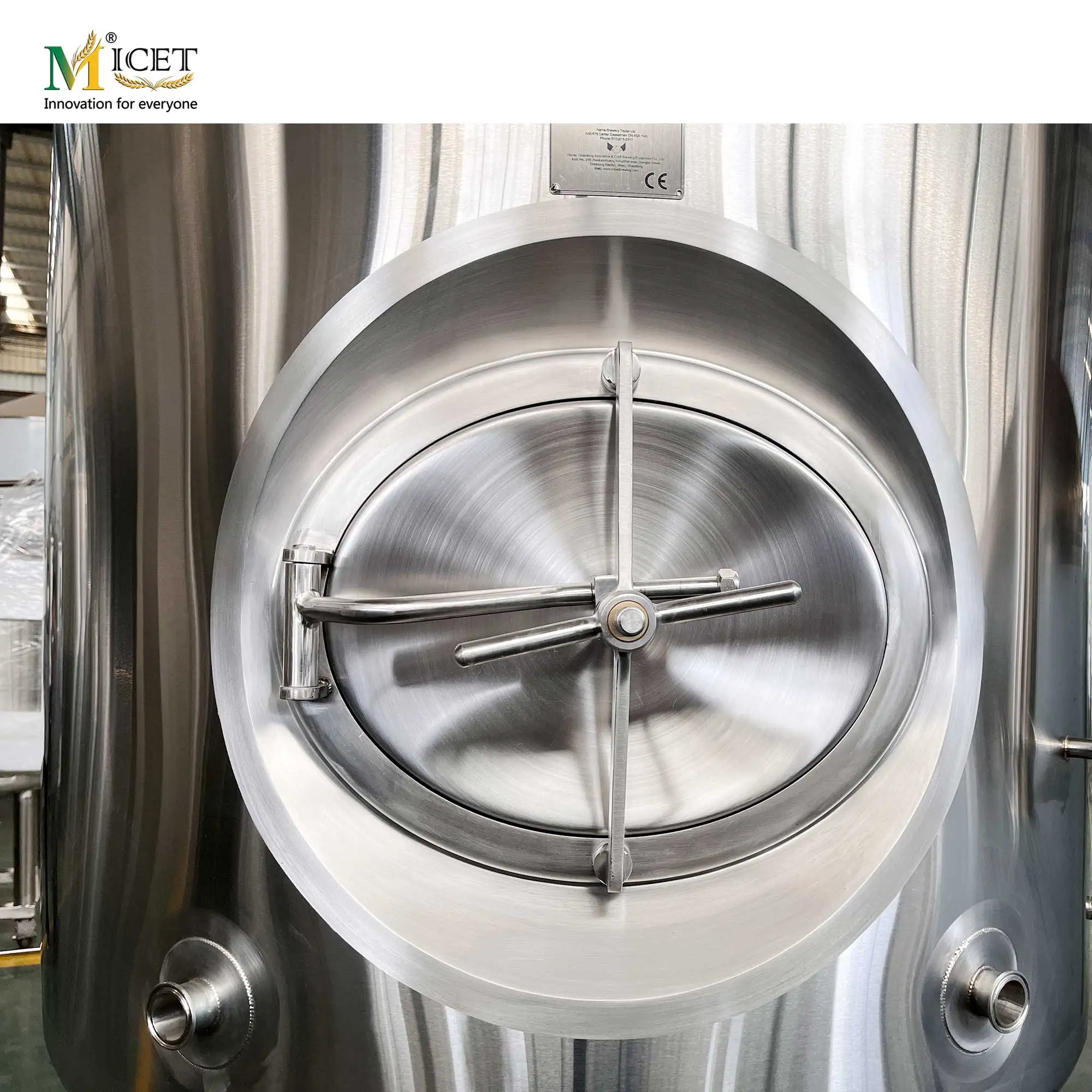 MICET 1500l stainless steel conical fermenters craft beer fermentation tank temperature control double jacketed unitank for sale