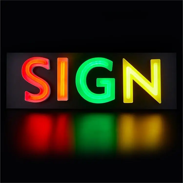 The latest design channel letters luminous characters can be customized numbers and letters led sign board for shop