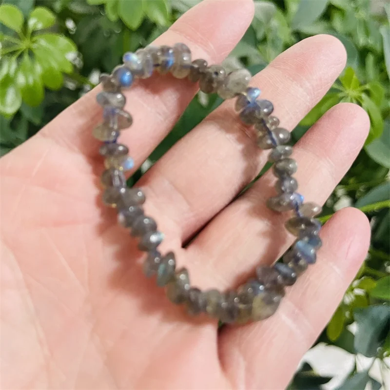 Wholesale High Quality Natural Labradorite grey color labradorite bracelet moonstone beads