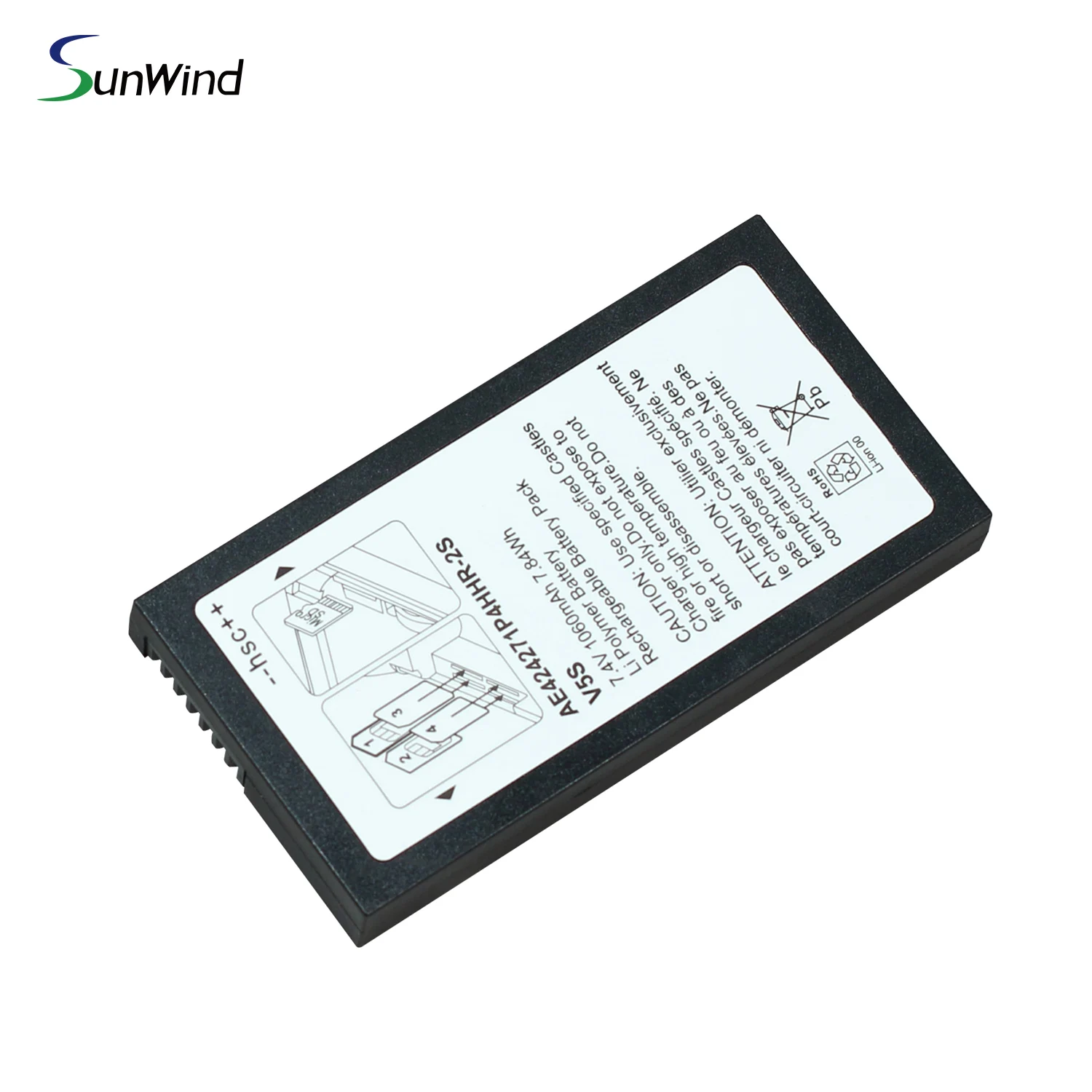 Factory Wholesale Lithium 18650 Battery POS Castles V5 V5S VEGA5000 1060mAh Battery for POS Payment Machine SWLPB