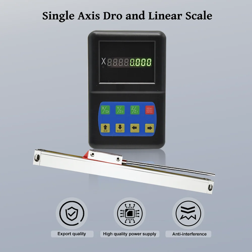 Ditron mini size led DRO digital readout with scale for milling/lathe machine