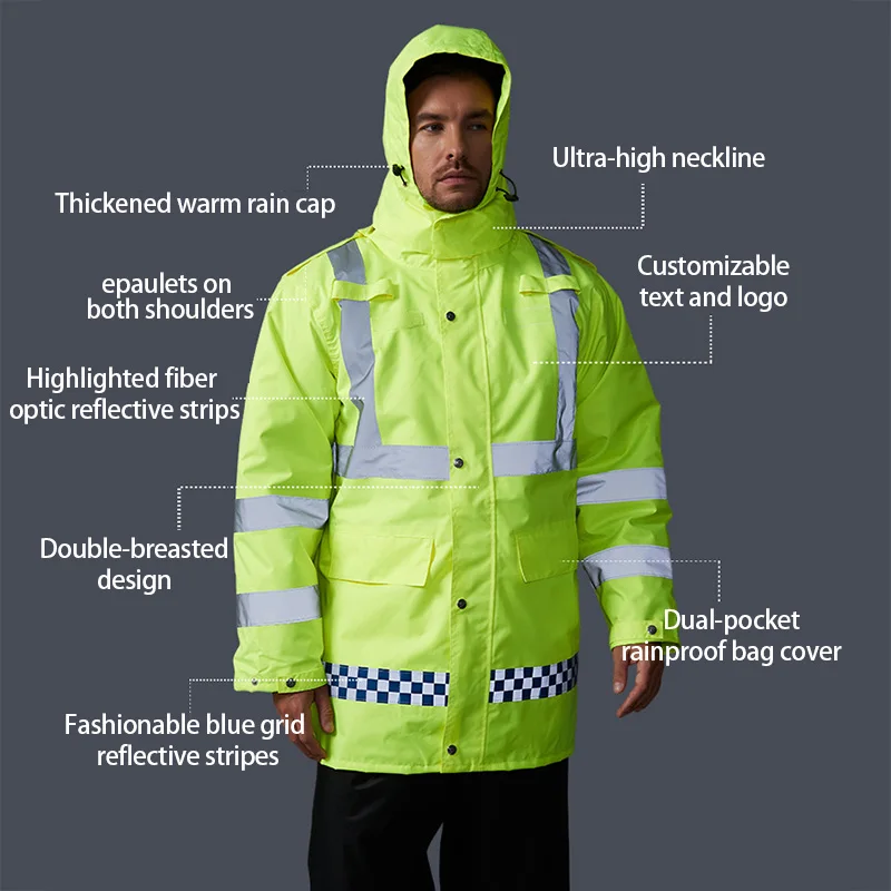 Customized Wholesale High Visibility Reflector Warm Reflective Jacket Reflective Safety Clothing