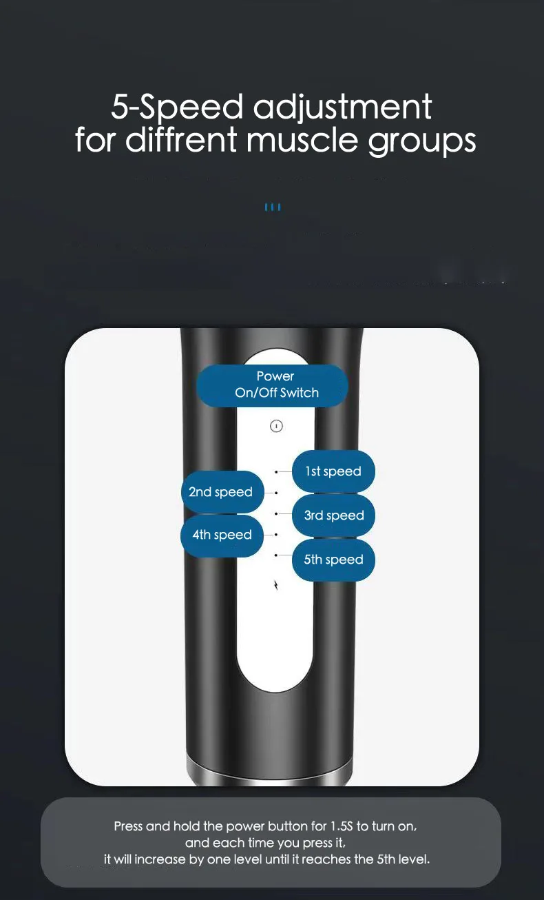 TENS/EMS Power bank wholesale price mini with case factory supply app quite massage gun