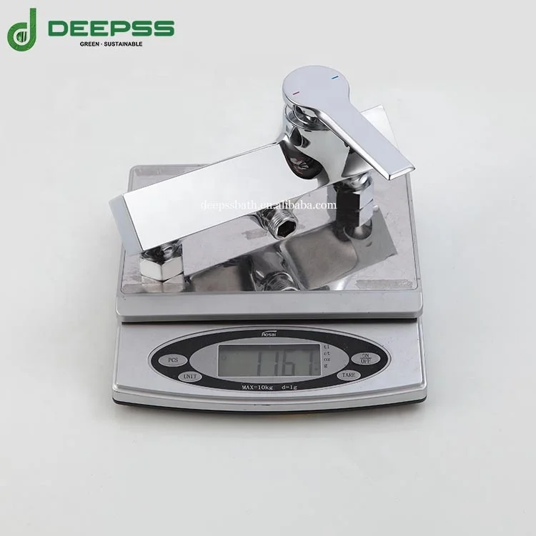 Deepss factory supply shower column mixer faucet chrome single function brass exposed shower mixer valve for bathroom
