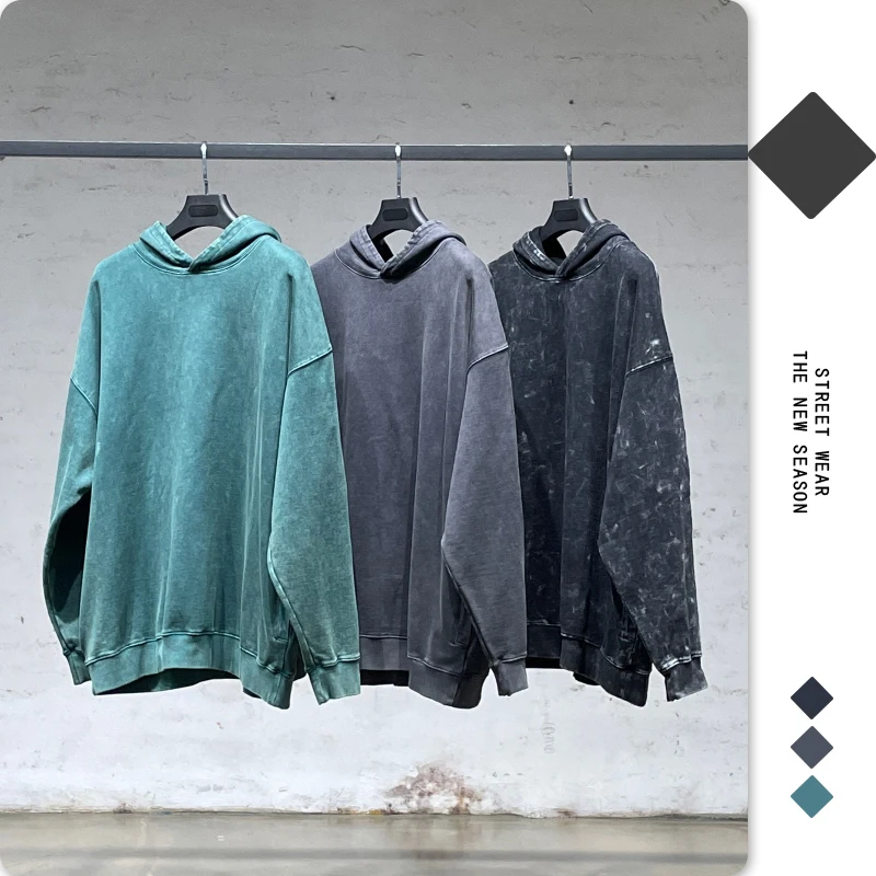 2022 High Quality Custom Heavyweight Blank French Terry 220gsm 250gsm 260gsm 300gsm Oversized Vintage Acid Washed TShirt for Men