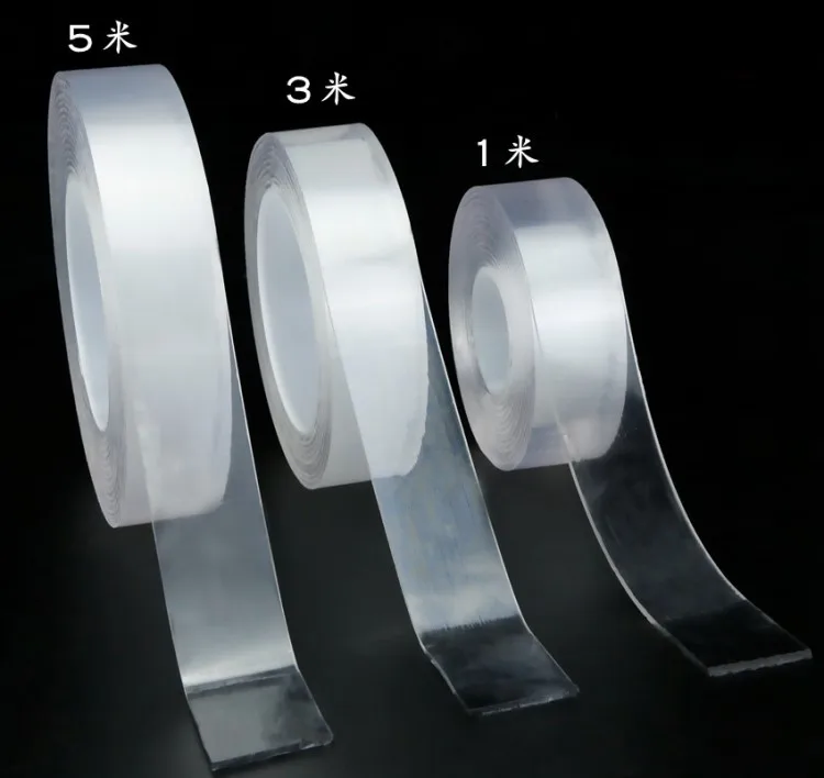 Double Sided Washable Adhesive Tape Multifunctional Removable Transparent Grip Tape Free Sample Nano Tape