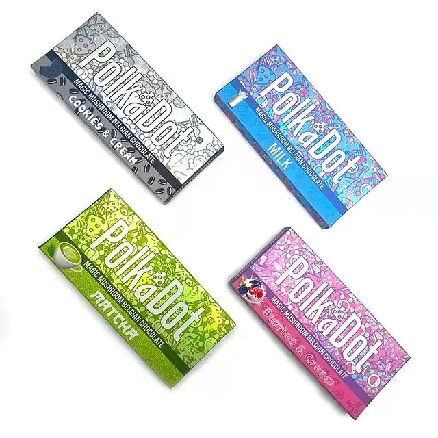 Fancy custom holographic chocolate box chocolate bar packaging chocol bar box