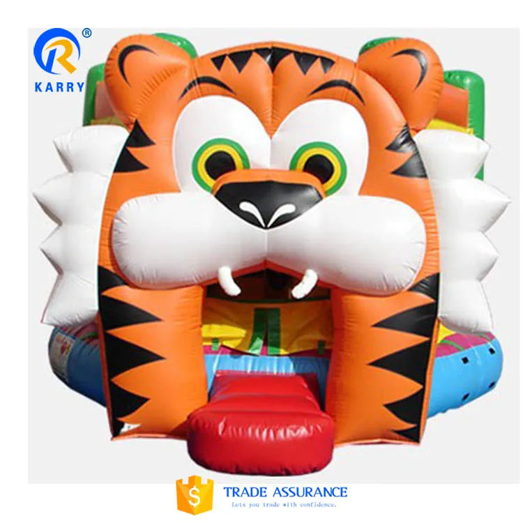 Karry Funny Inflatable Bounce Bouncy Castle Inflatable tiger Castle Bouncy Jumping Bouncer Tiger Bouncy Castle Bounce House