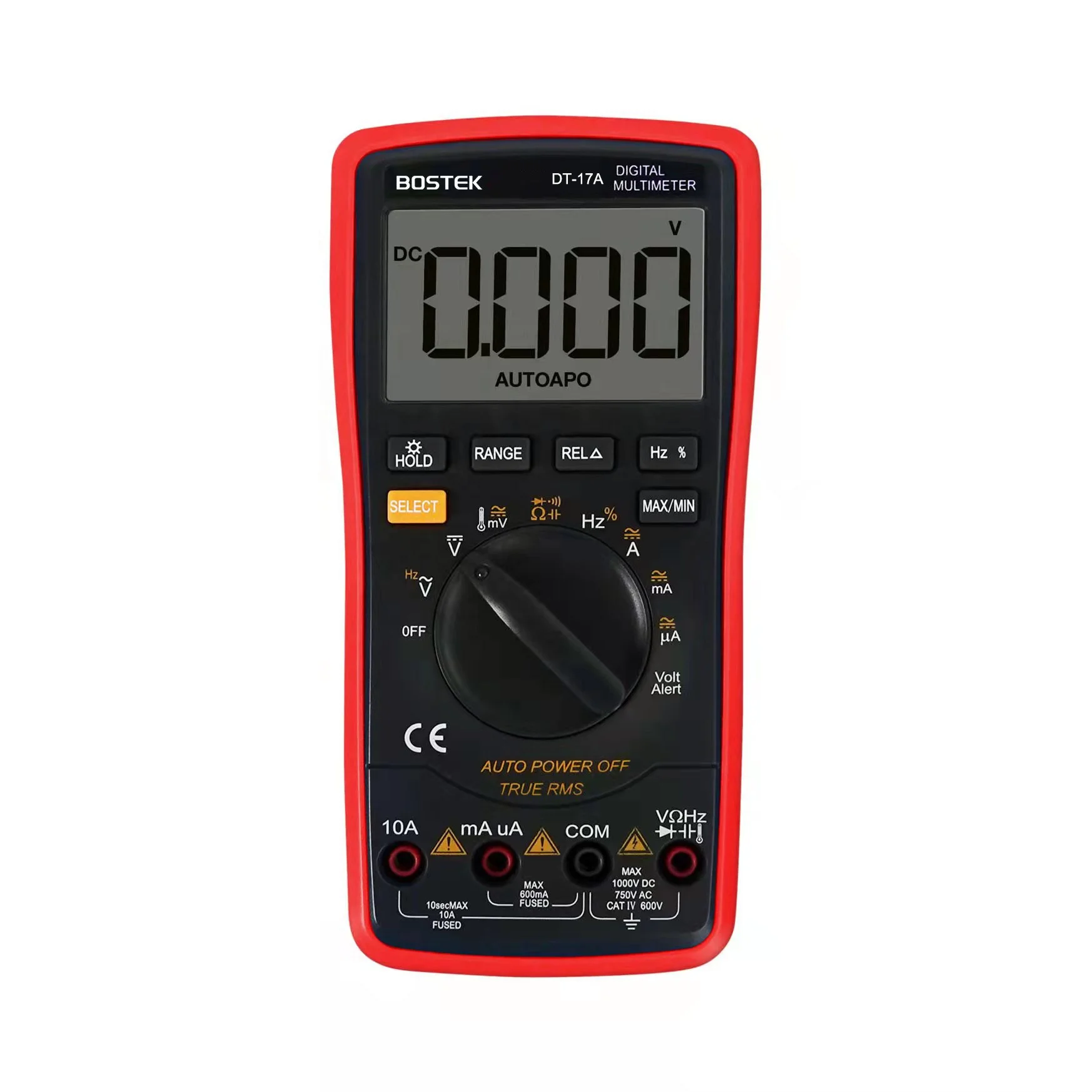 New DT-17A Smart Multimeter 10a 1000v Voltage Current Auto Digital Multimeter with Min and Max Value