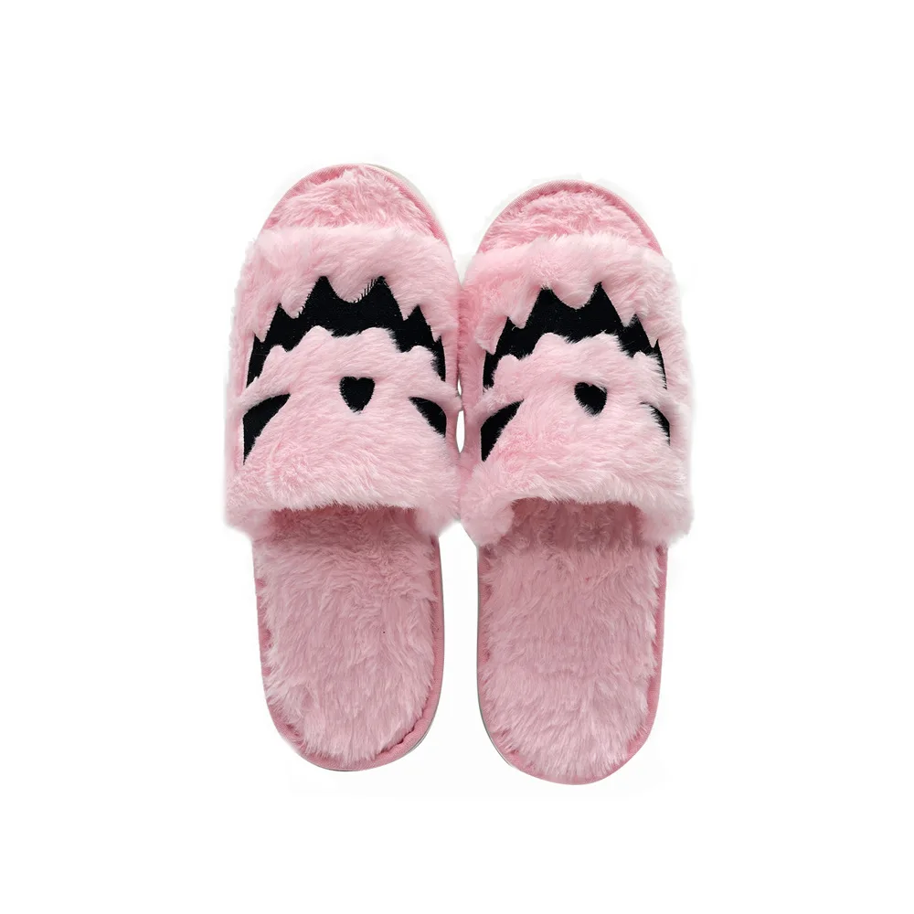 2023 Bedroom Ladies Slippers Fashion Fur Slippers Plush Slippers Halloween Pumpkin Figure Home EVA Indoor