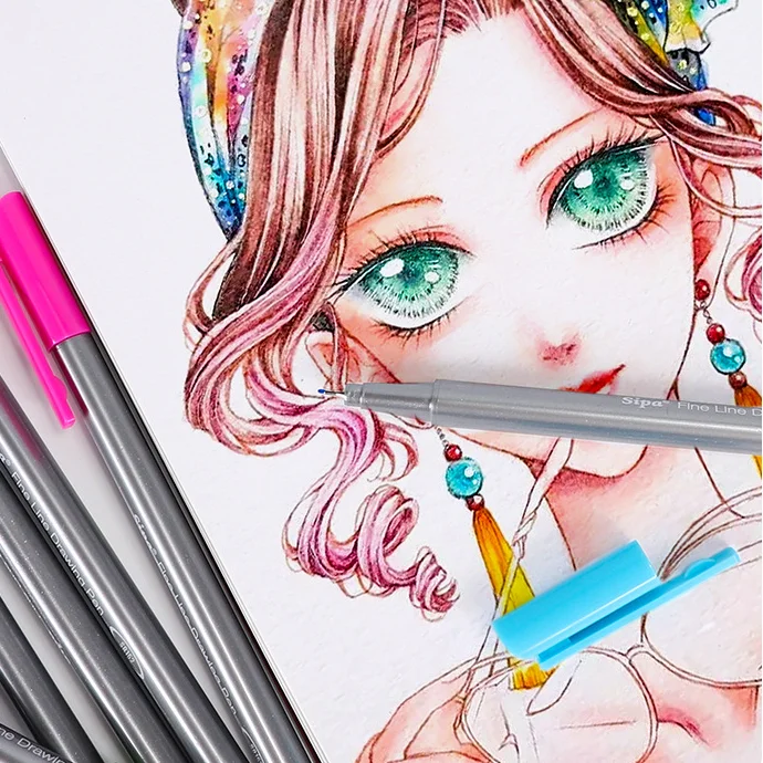 Plastic good art easy drawings for beginners drawing ink pens Drawing pen