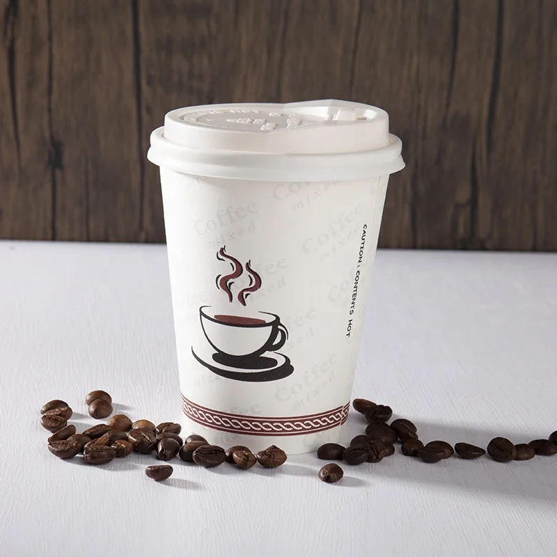 Paper Cups Go To 12 oz 80 Mm Hot Disposable Paper Cup For Coffee Tea