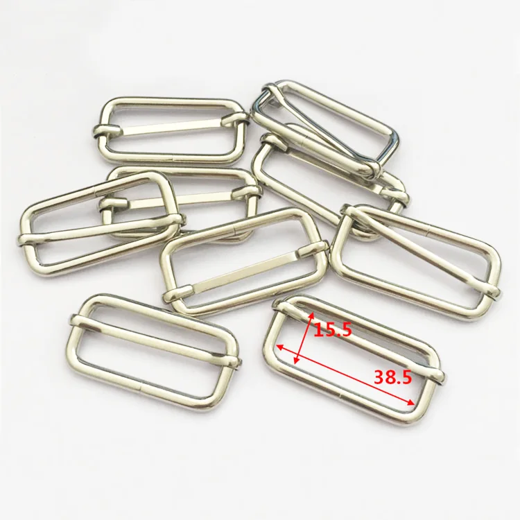 Металлическая пряжка triglide lides, прямоугольная Регулируемая лямка, скользящая Пряжка для чемоданов и сумок