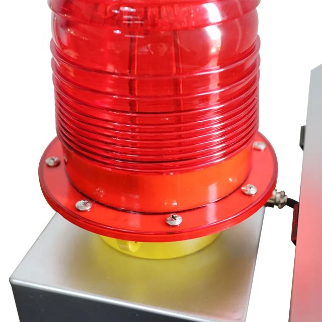 Aircraft Aviation Solar Powered Navigation  Led Flashing Crane Tower Obstruction Beacon Marine Lantern Warning Lights