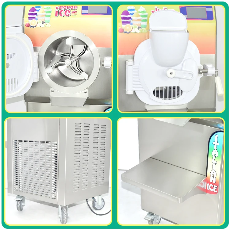 Kolice CE ISO ETL Italian ice making machine/high efficiency chocolate ice cream making machine italian ice cream machinery
